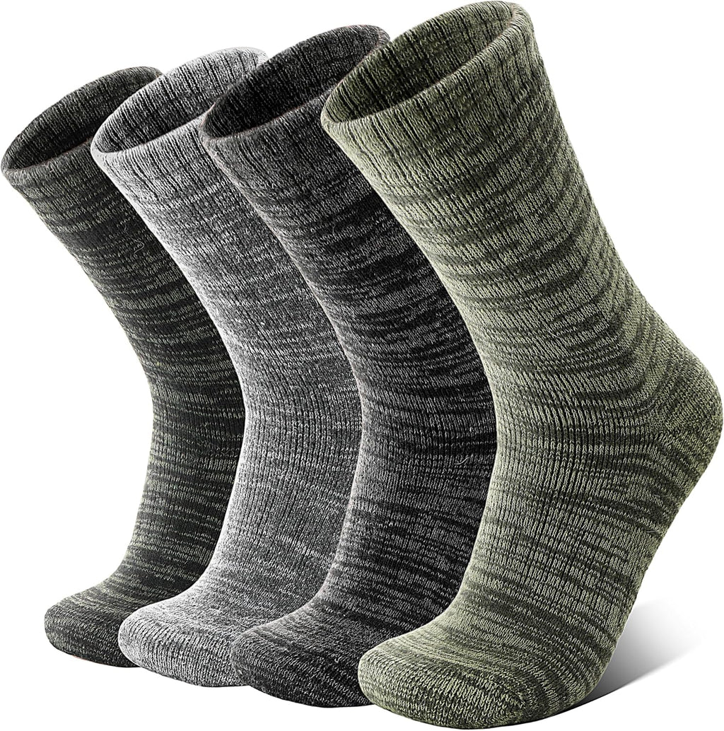 Anlisim Merino Wool Hiking Socks, Boot Crew Work Socks for Women Men