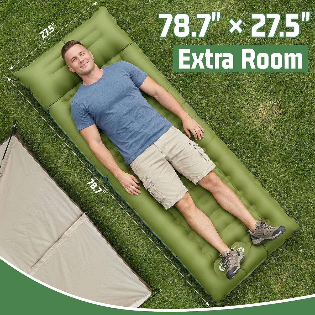 6.3 Inch Sleeping Pad Air Mattress for Camping