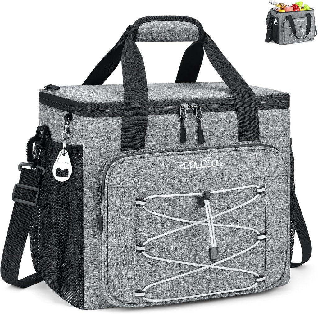 RealCool 35/45 Can Collapsible Soft Cooler Bag, Leakproof Ice Chest