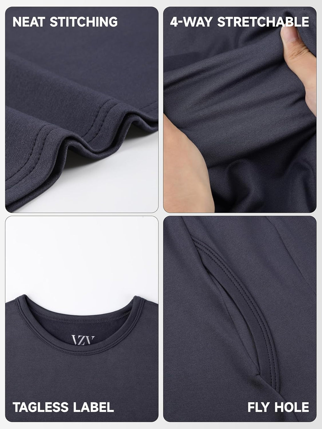 Thermal Underwear for Men Fleece Lined Long Johns for Mens Winter