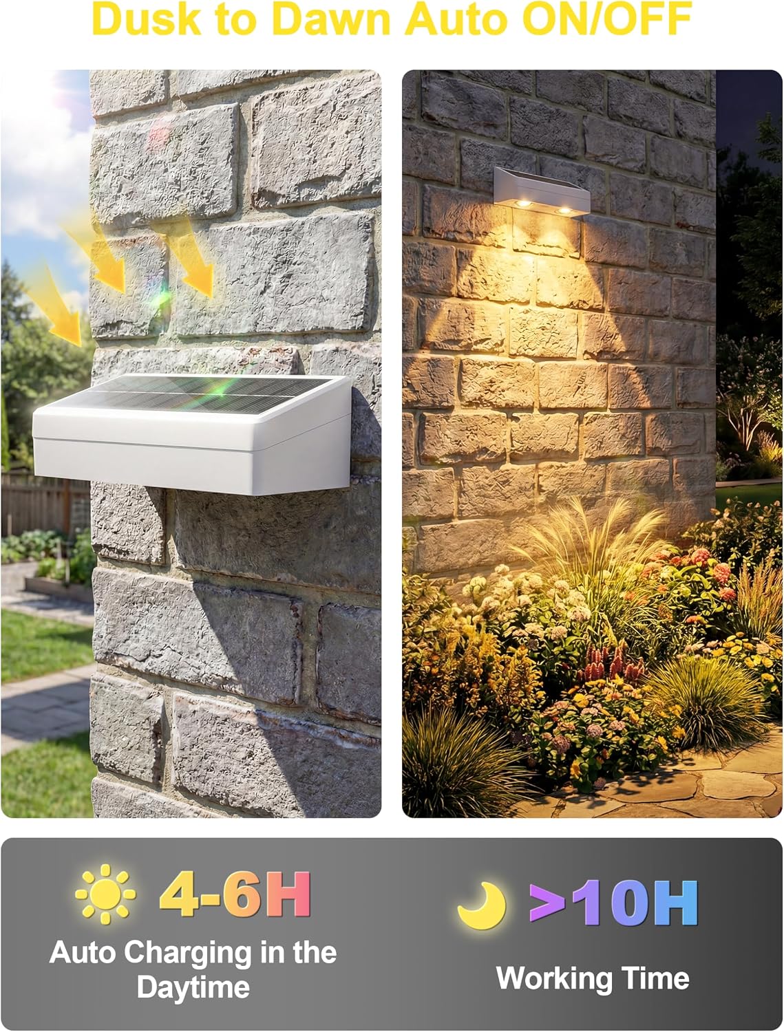 JOFIOS Fence Lights Solar Powered with Remote, 9 Fixed Colors ＆ Color Changing White Fence Lights Waterproof IP65 Dusk-to-Dawn LED Deck Lighting for Patio, Railing, Pool, Porch, Backyard, 12 Pack