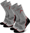 SIXDAYSOX Merino Wool Socks Mens, Crew Cushioned Hiking Socks Men Size 8-16