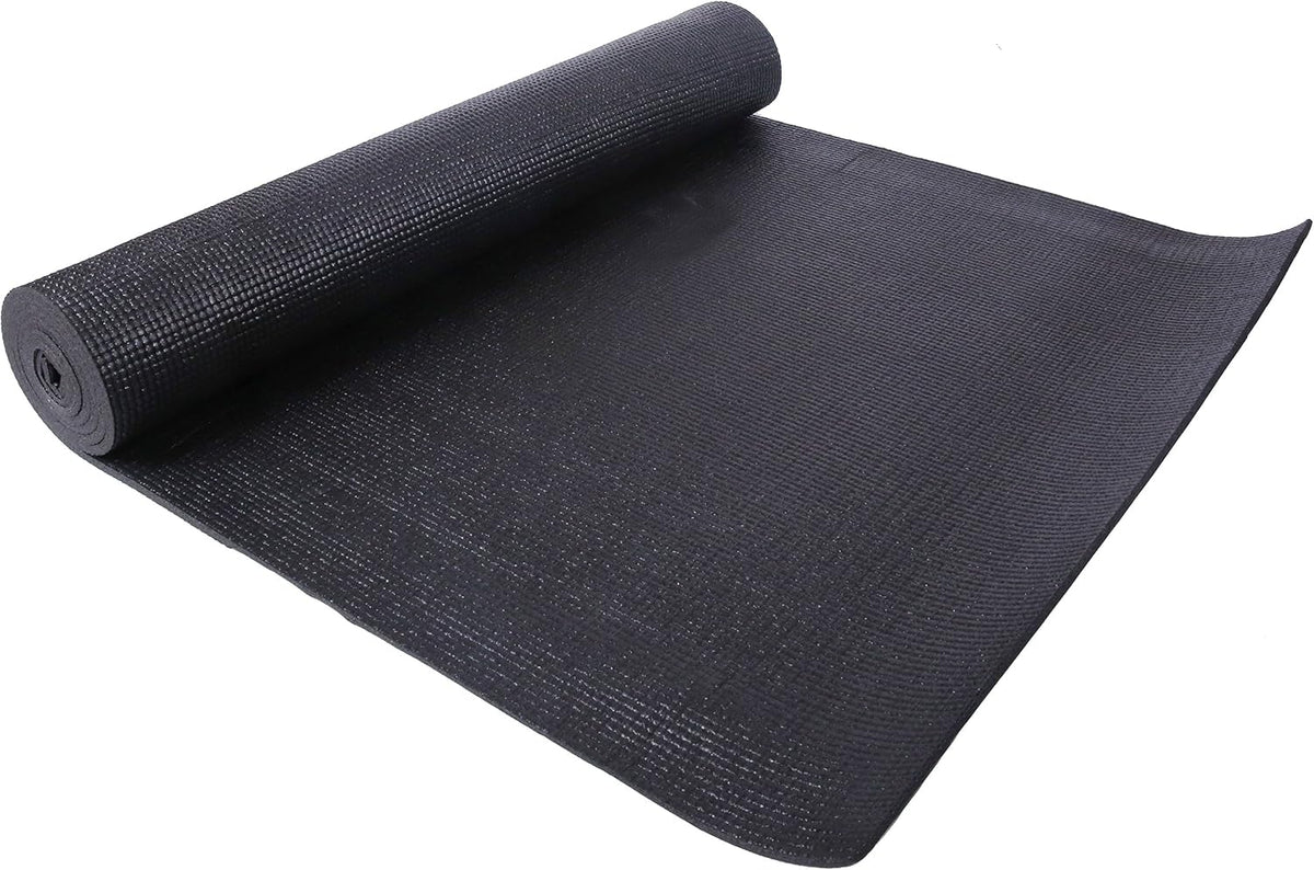 Fitvids All Purpose 1/4-Inch High Density Anti-Tear Exercise Yoga Mat with Carrying Strap with Optional Yoga Blocks, Multiple Colors