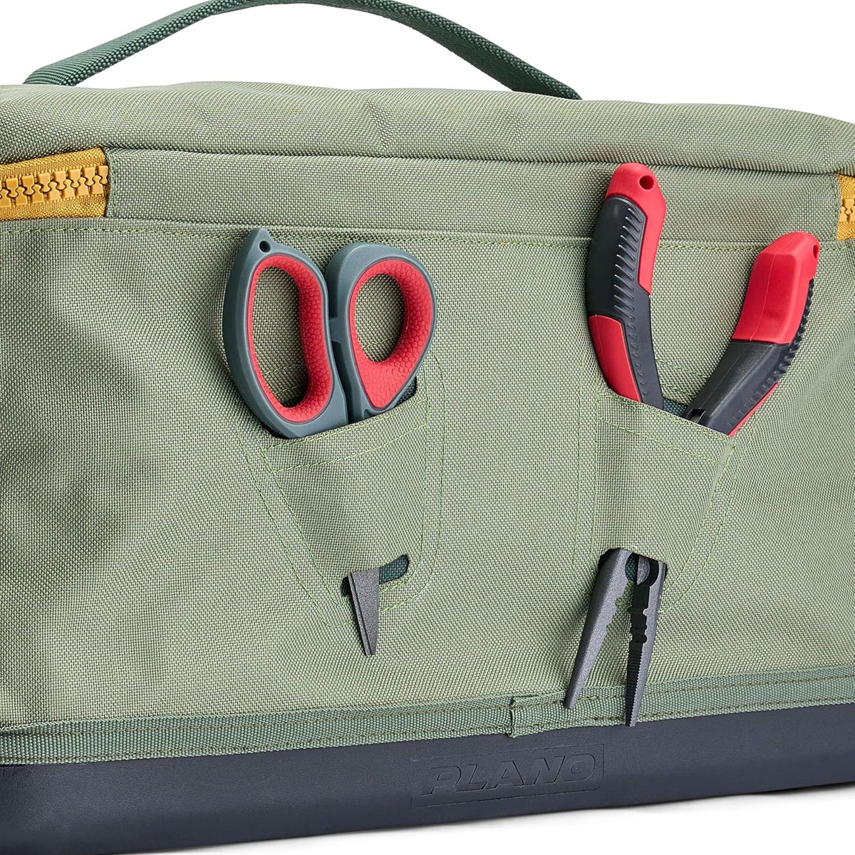 Plano Weekend 3600 Tackle Bag, Cutting-Edge Fishing Tackle Bag, Molded Waterproof Base, Spacious Storage, Die Cut Tool Sleeves, Daisy Chain Attachment Points