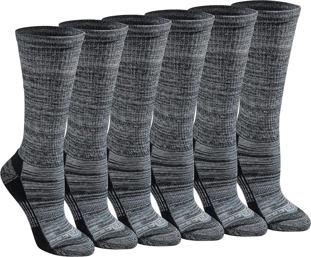Dickies Women's Dri-Tech Fashion Moisture Control Crew Socks (6, 12 Pairs)