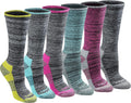 Dickies Women's Dri-Tech Fashion Moisture Control Crew Socks (6, 12 Pairs)
