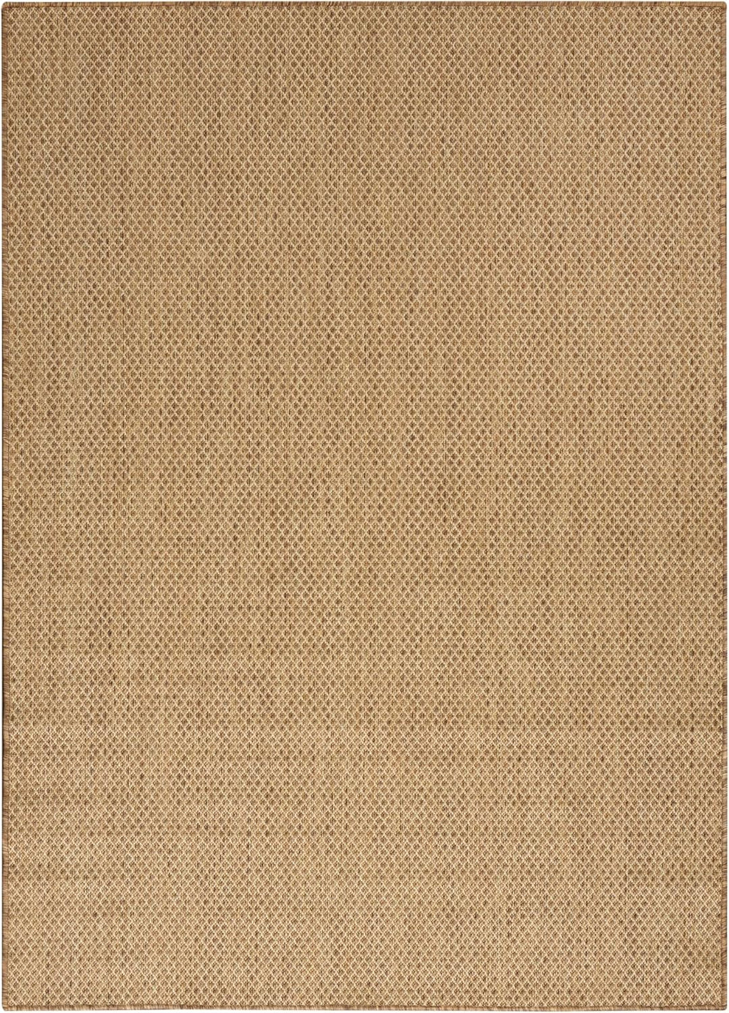 Nourison Home Courtyard Indoor Outdoor Area Rug, Jute, 5' x 7', Geometric