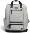 Cleverpup Porter 2-in-1 Dog Gear Travel Backpack - 10 Pockets, Heather Grey
