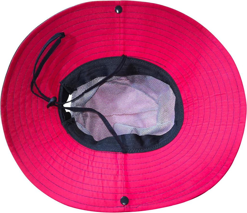 Muryobao Women's Ponytail Sun Hat UV Protection Foldable Mesh Wide Brim Beach Fishing Hat