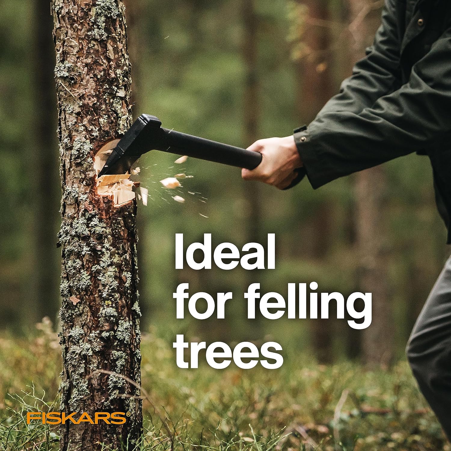 Fiskars X15 Chopping Axe 24", for Tree Felling & Limbing Wood Branches