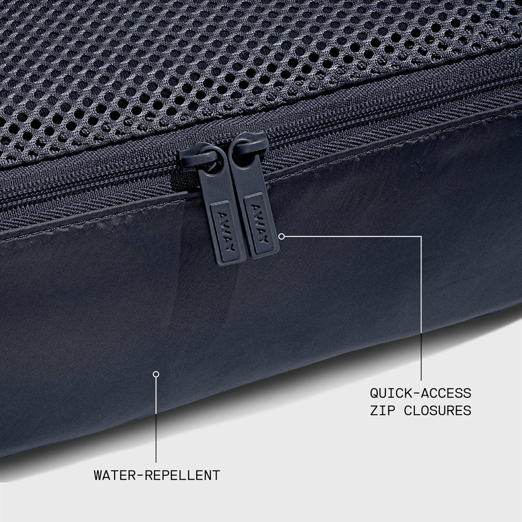 Away Insider Packing Cubes Set of 4, Lightweight Travel Luggage Organizers