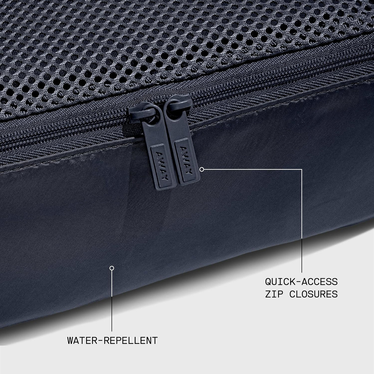 Away Insider Packing Cubes Set of 4, Lightweight Travel Luggage Organizers
