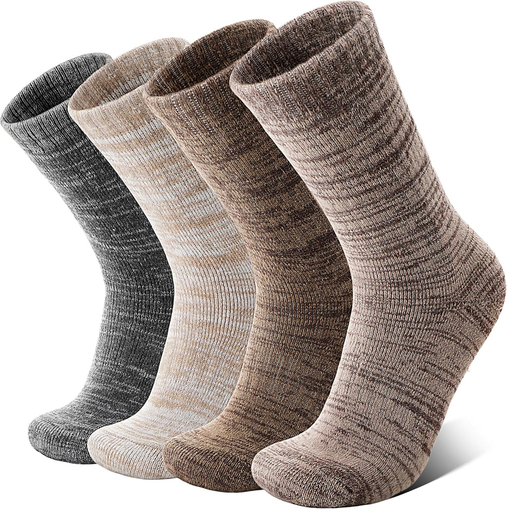 Anlisim Merino Wool Hiking Socks, Boot Crew Work Socks for Women Men