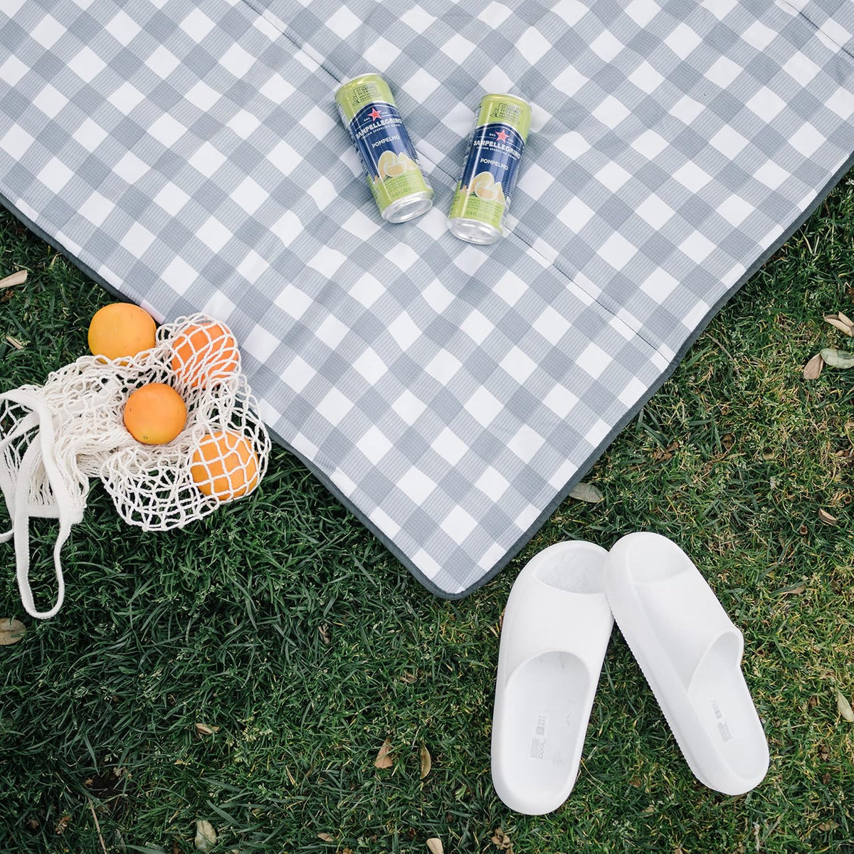 Outdoor Adventure Blanket | Picnic Blue | Soft Pad with Shoulder Strap