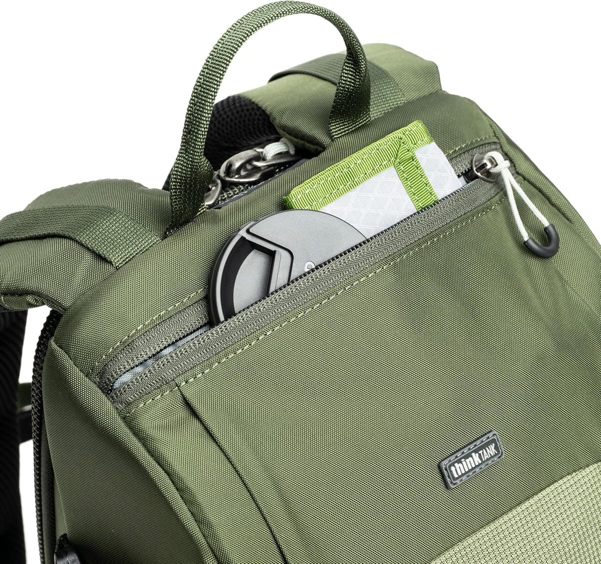Think Tank Backlight Sprint Lightweight Slim Camera Daypack Backpack for DSLR, Mirrorless, Photography and Video - Montane Green