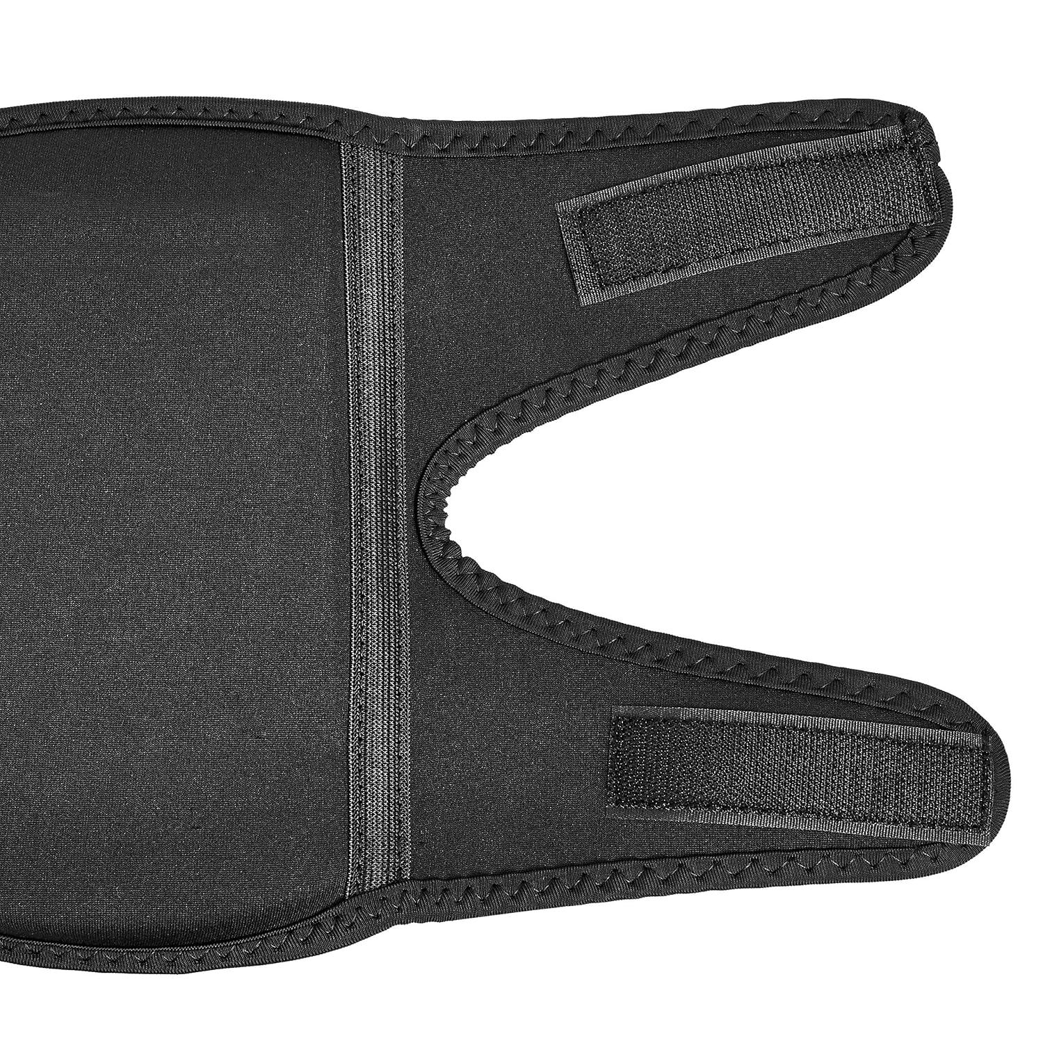 Amazon Basics Over/Under Knee Pads with Foam Padding for Kneeling, Indoor and Outdoor Use, 8.5", One Size, Black, 1 Pair