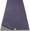 Gaiam Yoga Mat Towel, Non-Slip Microfiber, Hot Yoga (Heron Lilac)