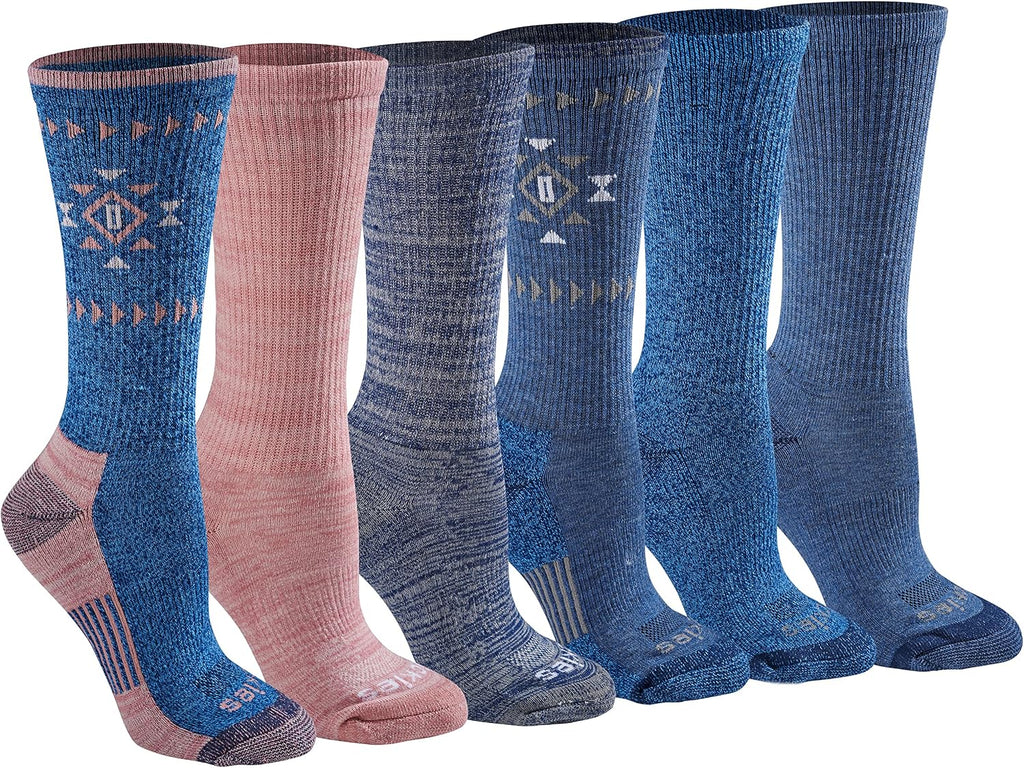 Dickies Women's Dri-Tech Fashion Moisture Control Crew Socks (6, 12 Pairs)