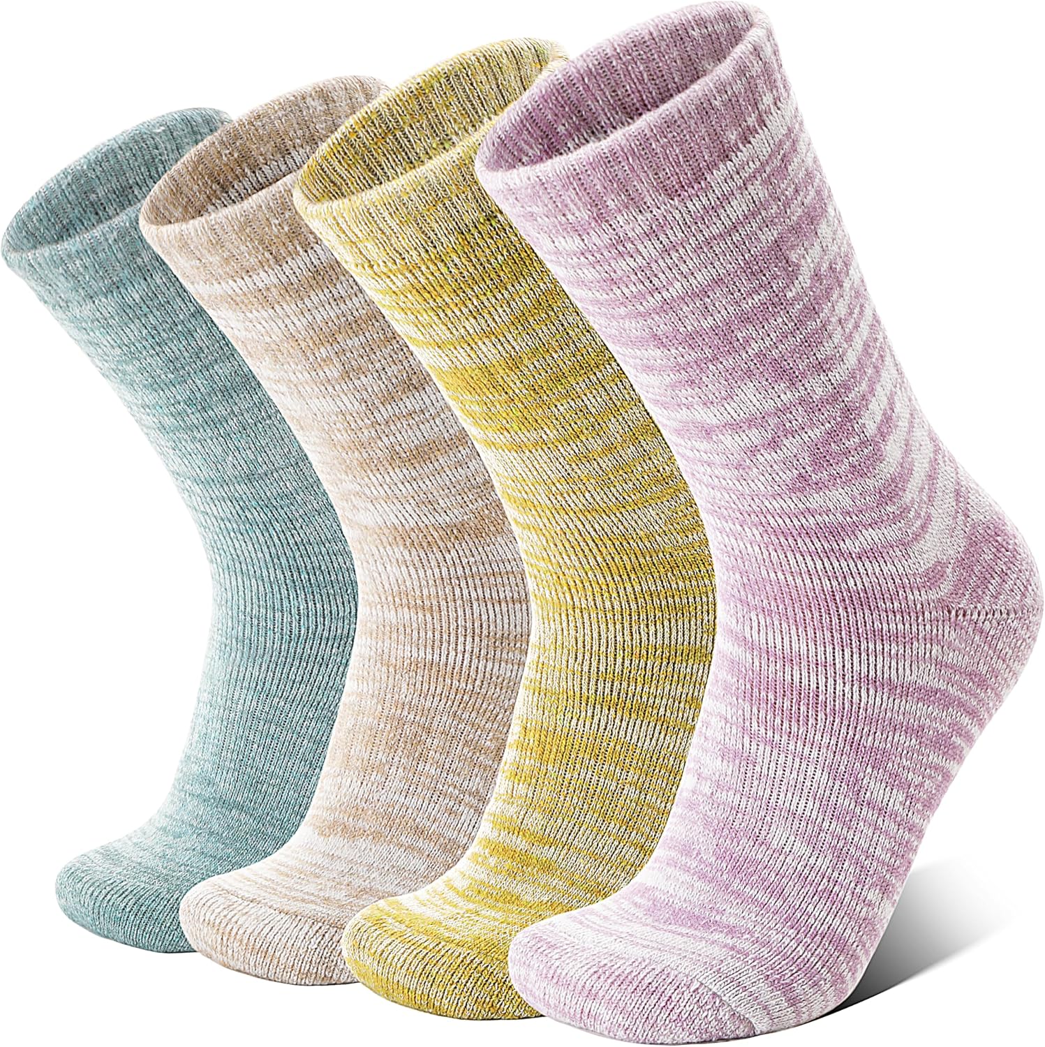 Anlisim Merino Wool Hiking Socks, Boot Crew Work Socks for Women Men