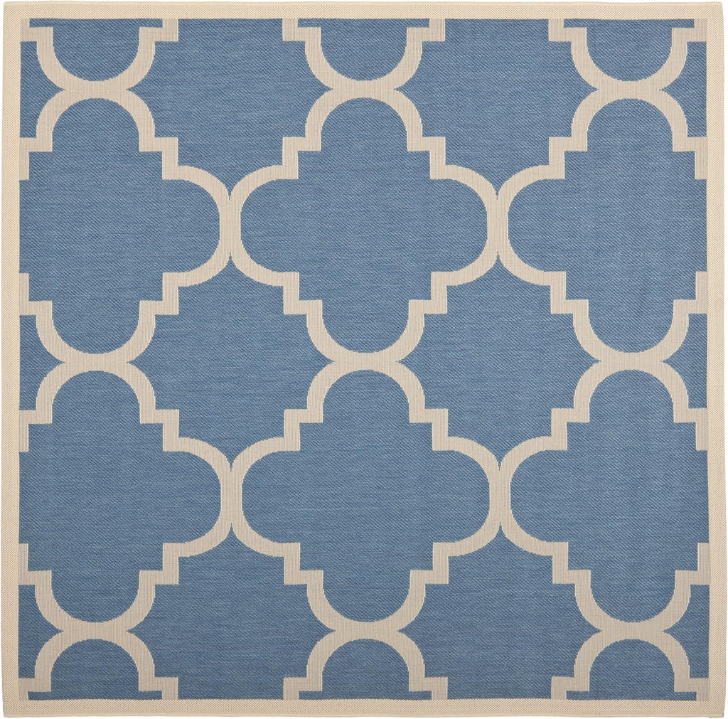 SAFAVIEH Washable Rug Outdoor Courtyard Collection - 2' x 3'7", Green & Beige, Non-Shedding & Easy Cleaning, Ideal for Patio, Front Door, Entryway, Doormat (CY6243-244)