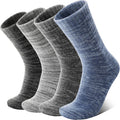 Anlisim Merino Wool Hiking Socks, Boot Crew Work Socks for Women Men