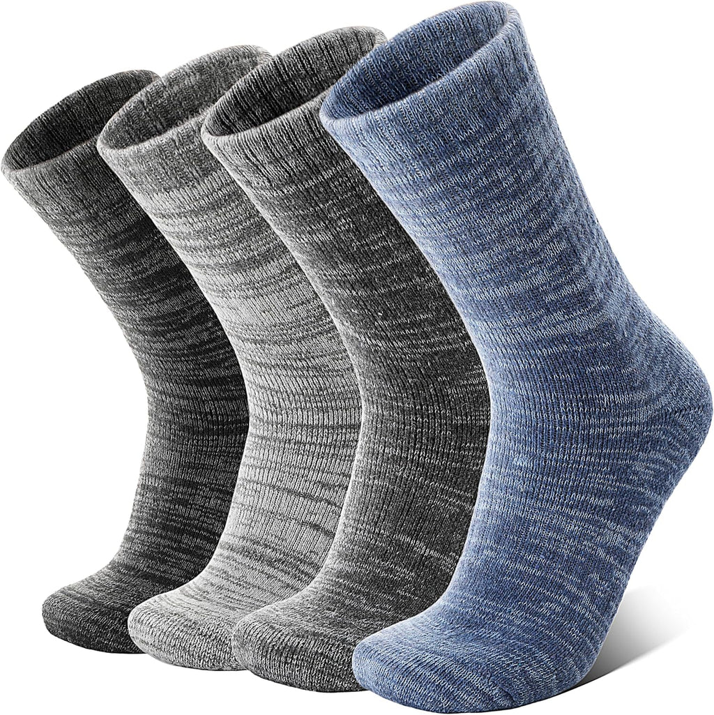 Anlisim Merino Wool Hiking Socks, Boot Crew Work Socks for Women Men