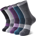 Anlisim Merino Wool Hiking Running Socks for Women, Boot Work Crew Socks