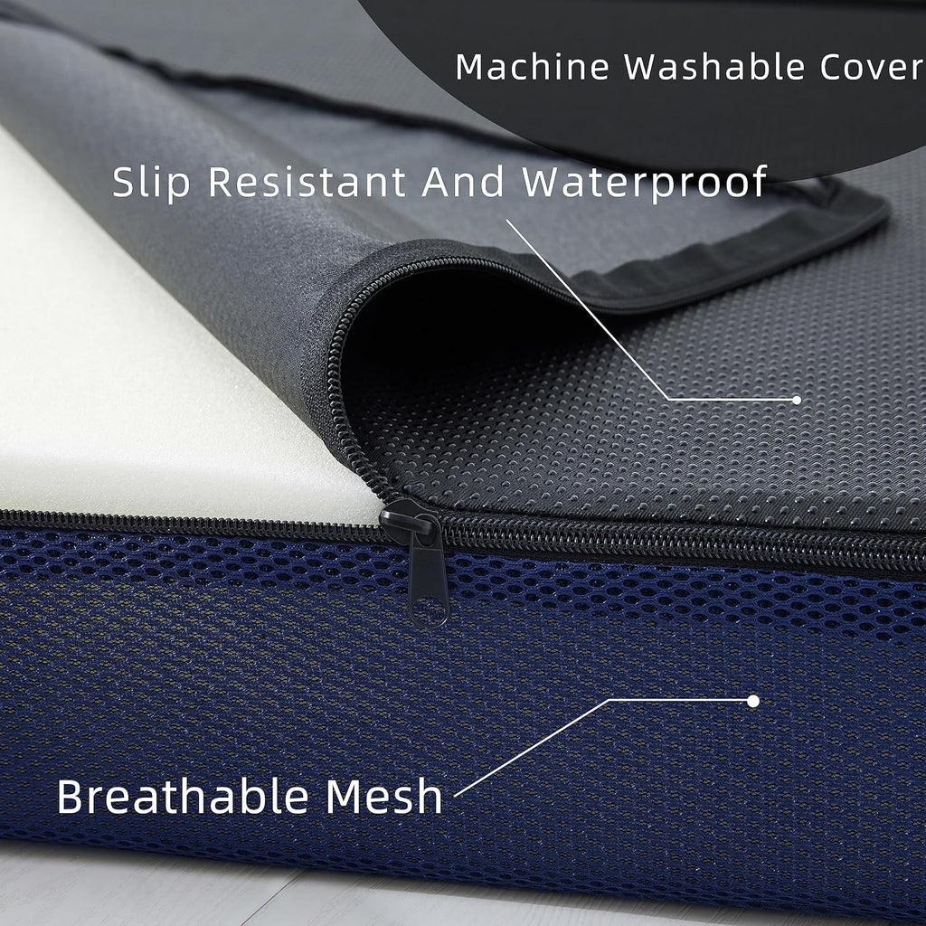 Jamdok Sleeping Mats for Adults,Memory Foam Trifold Mattress