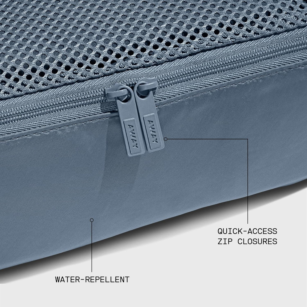 Away Insider Packing Cubes Set of 4, Lightweight Travel Luggage Organizers