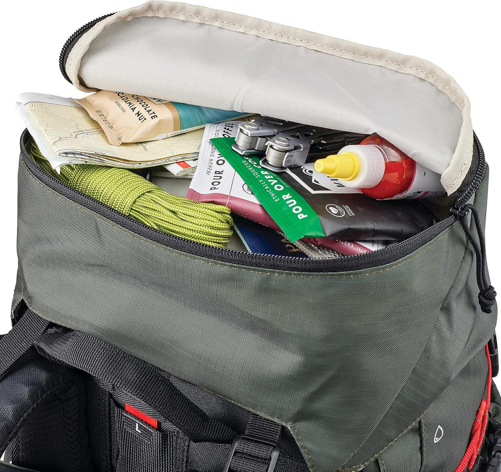 High Sierra Pathway 2.0 Backpack with Hydration Storage Sleeve, for Hiking, Biking, Camping, Traveling, Forest Green/Black, 60L