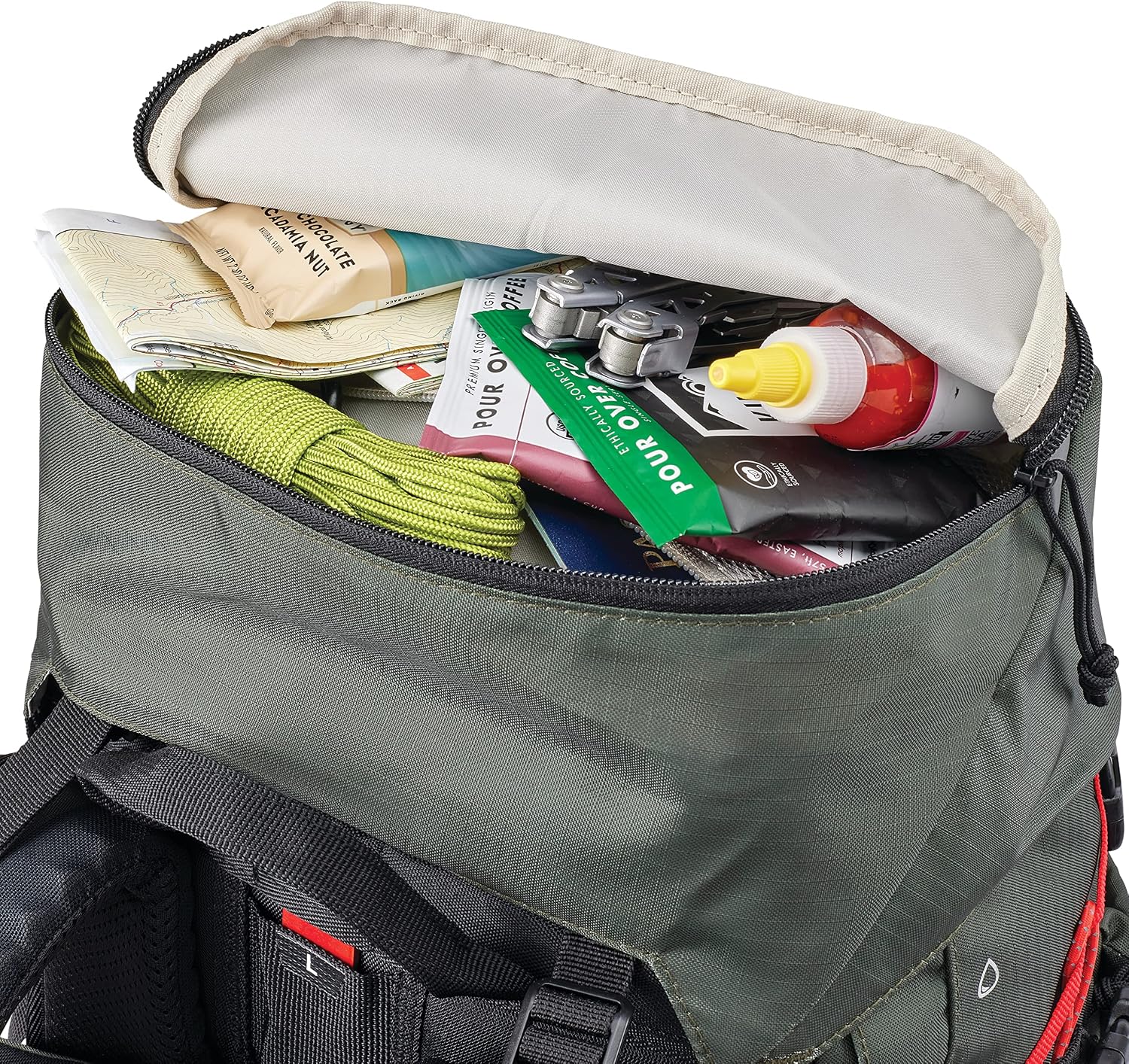 High Sierra Pathway 2.0 Backpack with Hydration Storage Sleeve, for Hiking, Biking, Camping, Traveling, Forest Green/Black, 60L